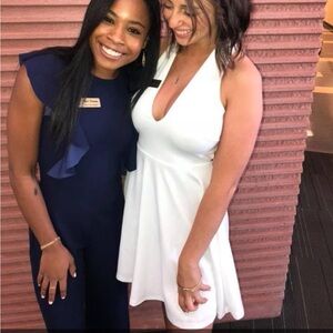 White halter Windsor dress- Marilyn Monroe vibes